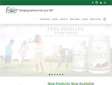 Tablet Screenshot of futurenutrition.com